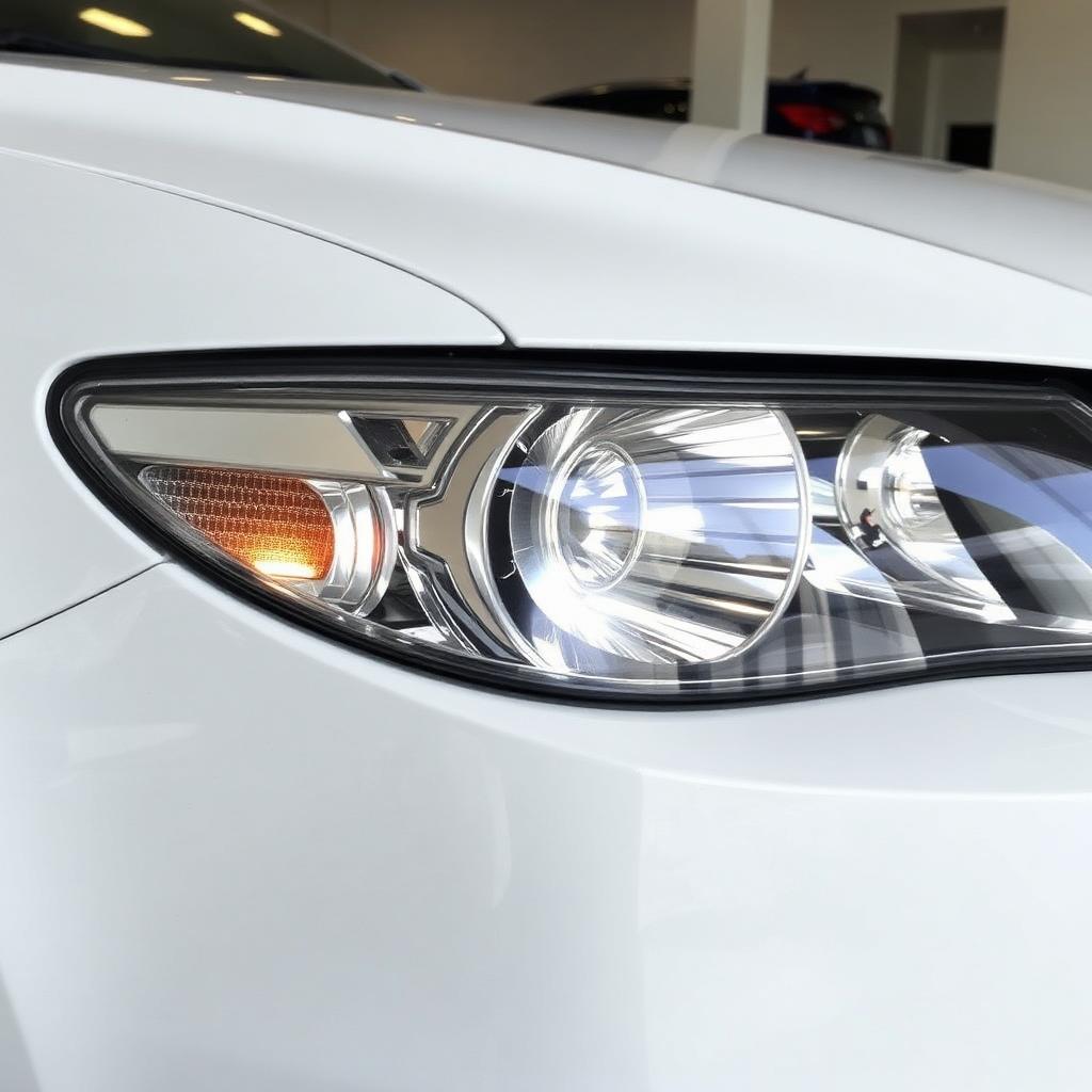 Sedan — Daily Driver headlight after restoration — crystal clear