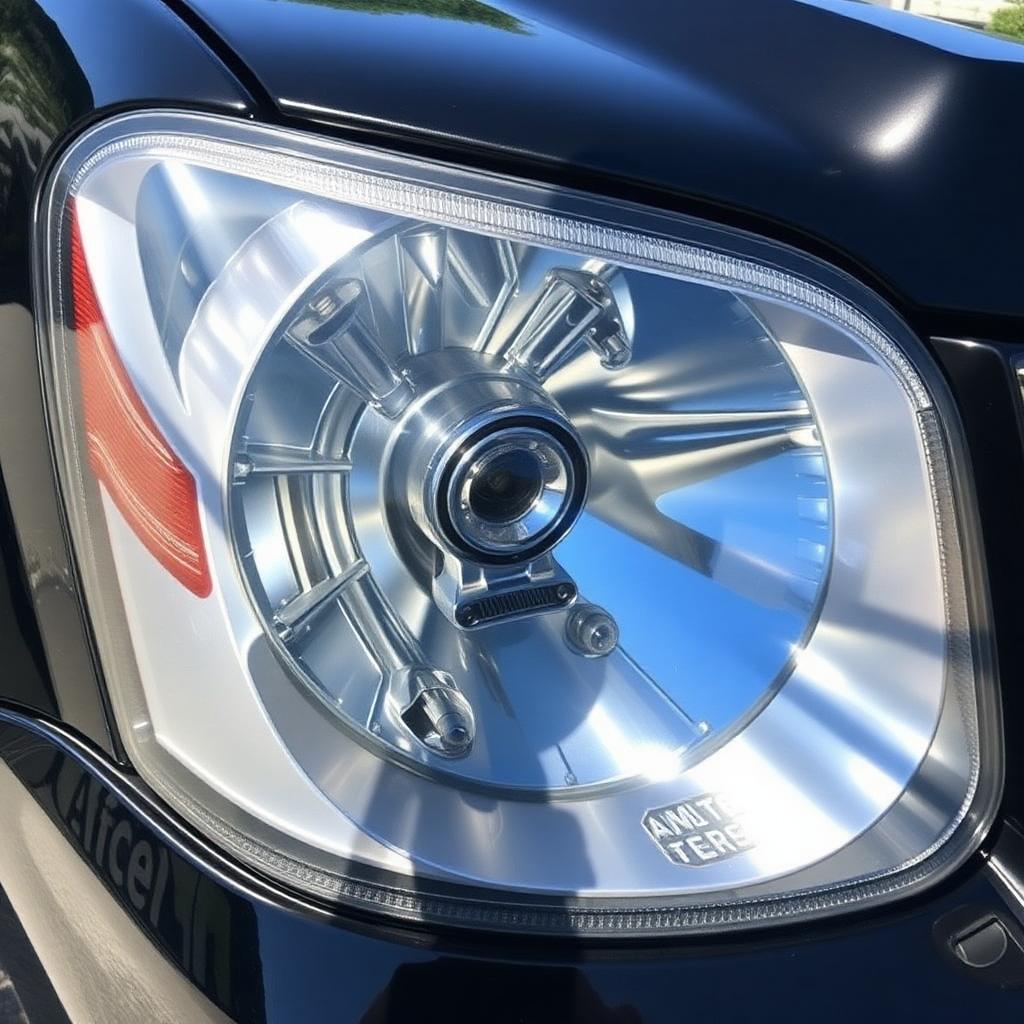 SUV — Family Hauler headlight after restoration — crystal clear